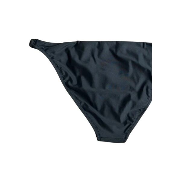 NWT J. Crew Scrunchie Strap Full Coverage Bikini Swim Bottom XL Black #3112 - Picture 6 of 14